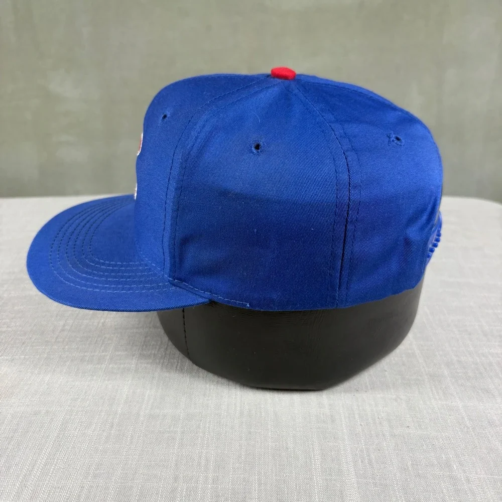 Twins Chicago Cubs Youth Snapback Hat Blue Red MLB Genuine Merchandise Vintage